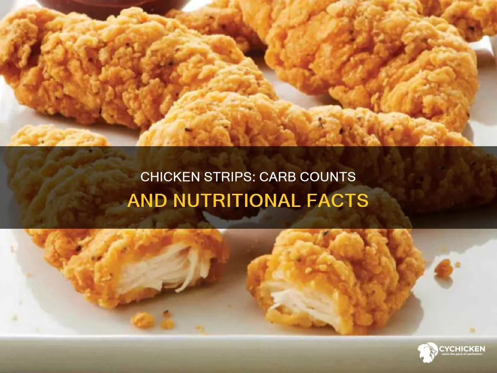 how many carbs in a slice of chicken strip