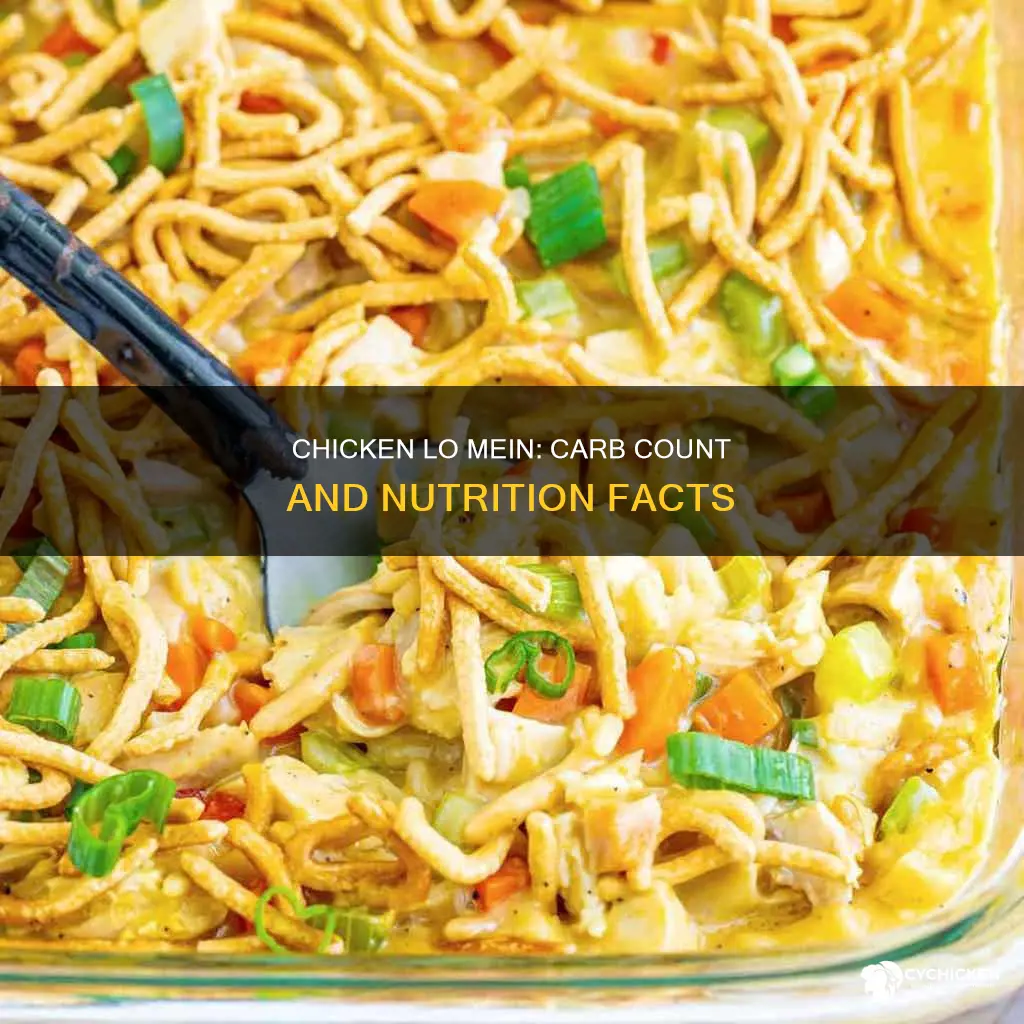 how many carbs in a small chicken lo mein