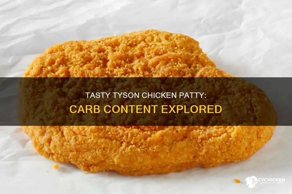 how many carbs in a tyson chicken patty