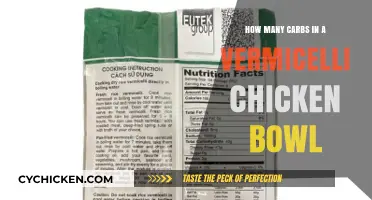 Vermicelli Chicken Bowl: Carb Count and Nutrition Facts