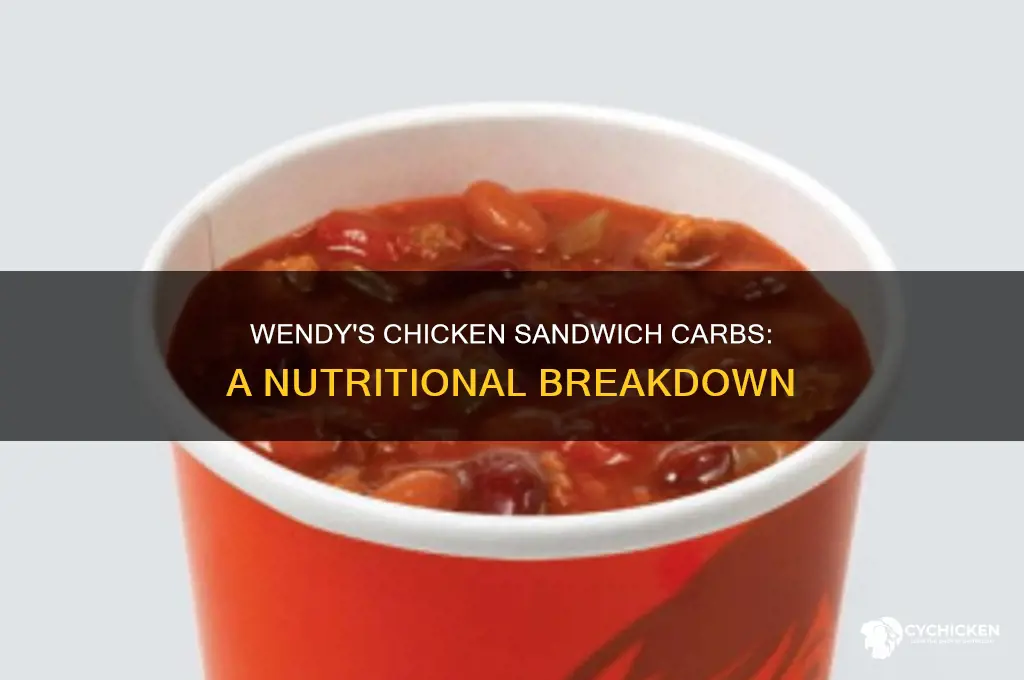 how many carbs in a wendy