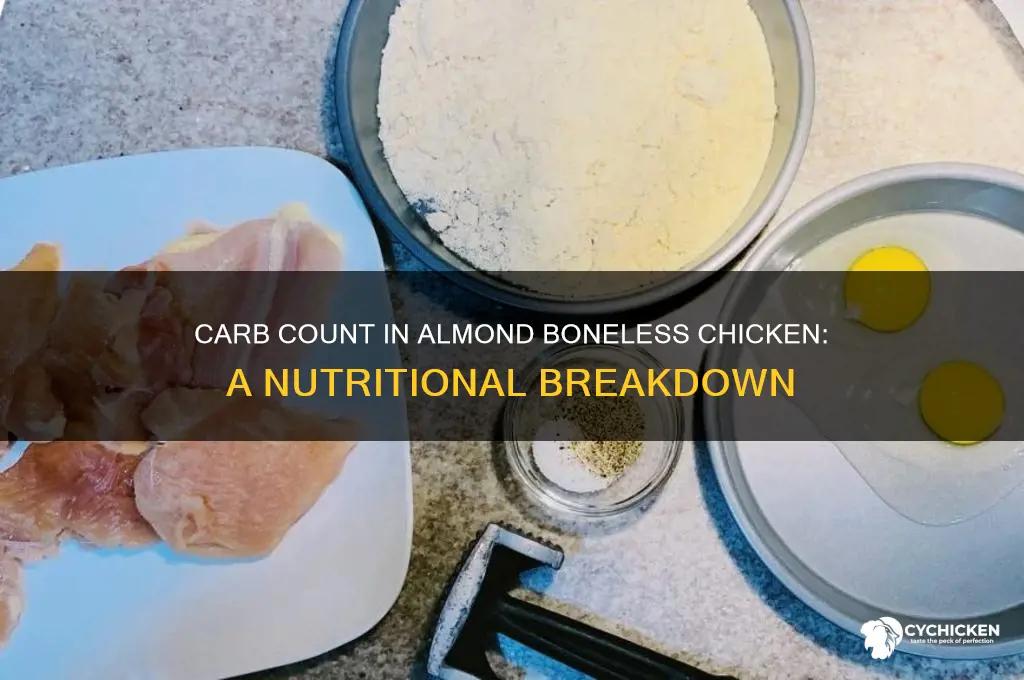 how many carbs in almond boneless chicken