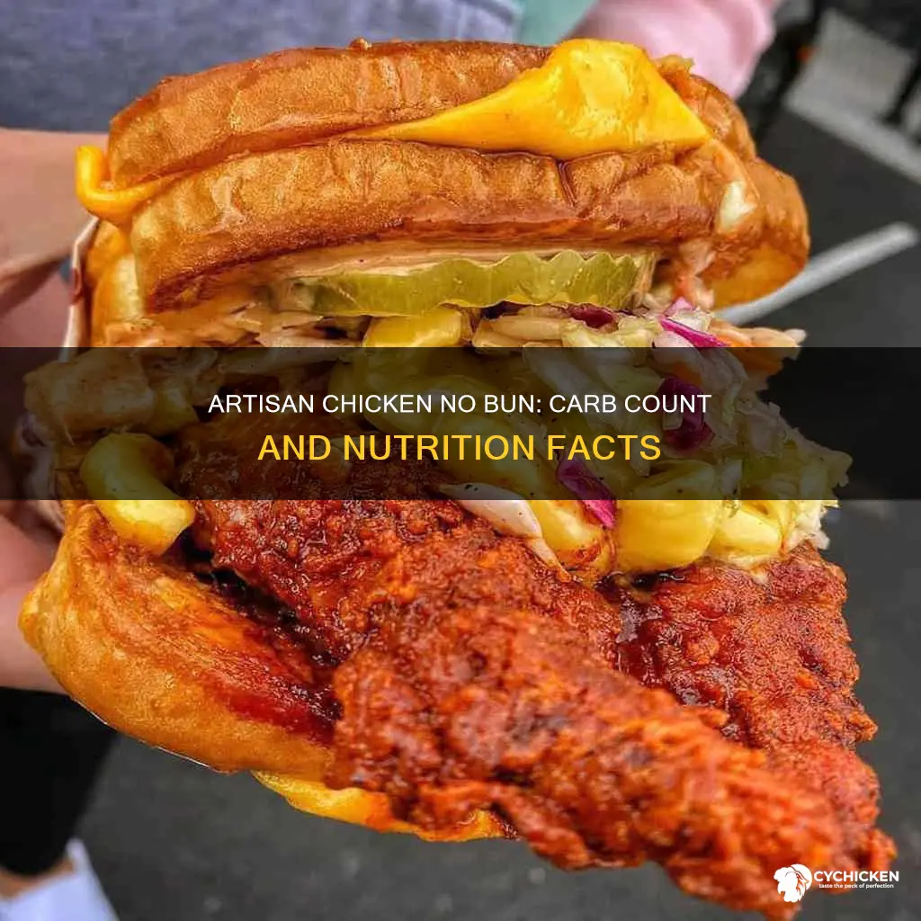 how many carbs in an artisan chicken no bun