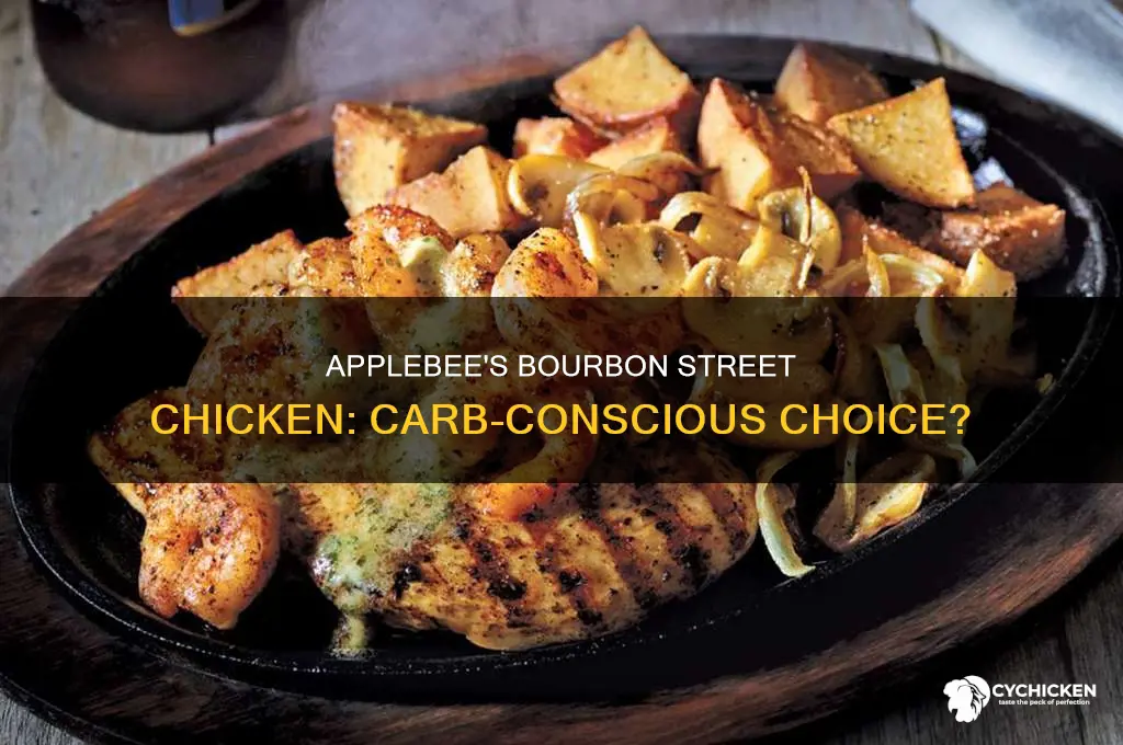 how many carbs in applebees bourbon street chicken