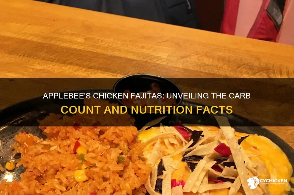 how many carbs in applebees chicken fajitas