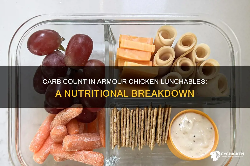 how many carbs in armour chicken lunchable