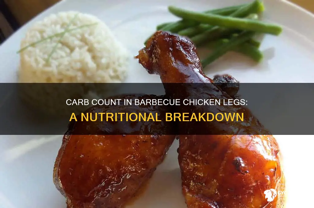 how many carbs in barbecue chicken legs