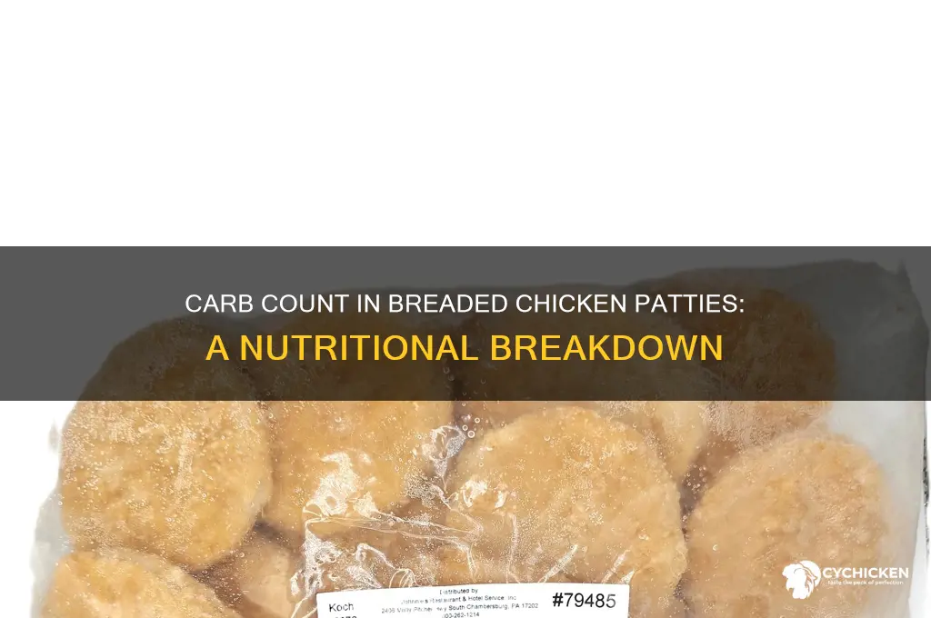 how many carbs in breaded chicken patty