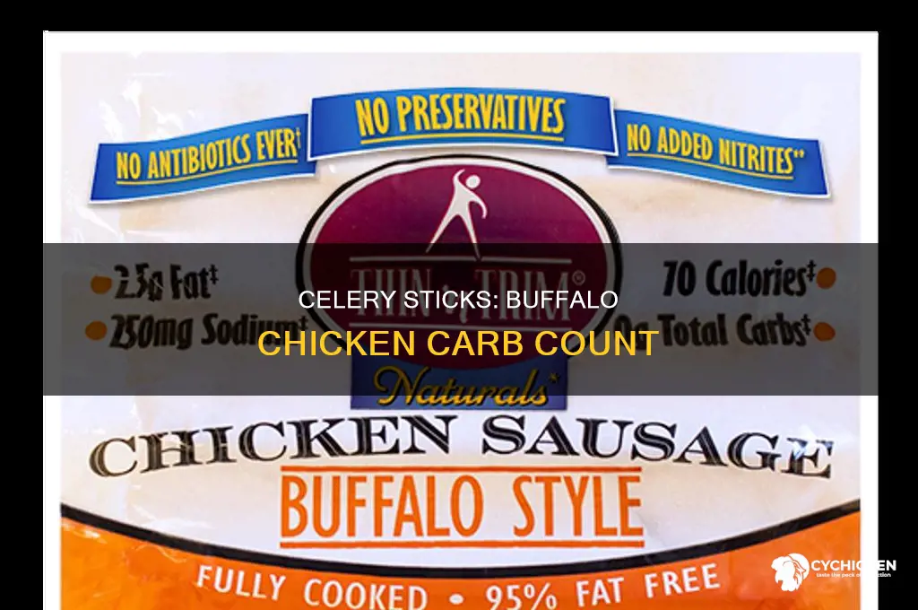 how many carbs in buffalo chicken celery sticks
