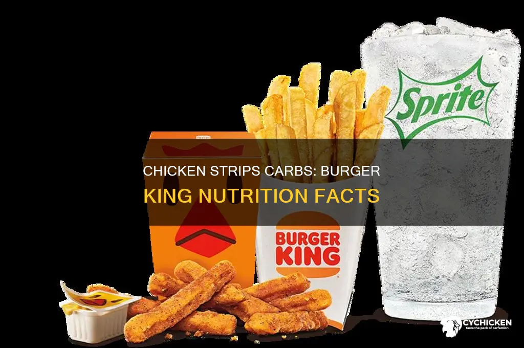 how many carbs in burger king chicken strips
