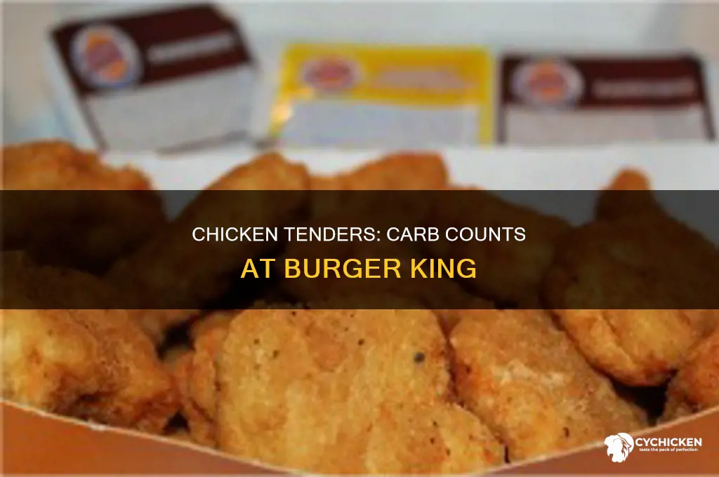 how many carbs in burger king chicken tenders