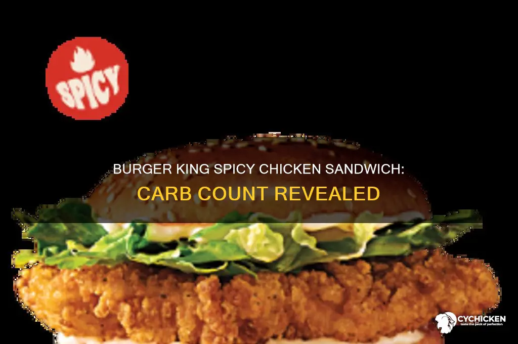 how many carbs in burger king spicy chicken sandwich