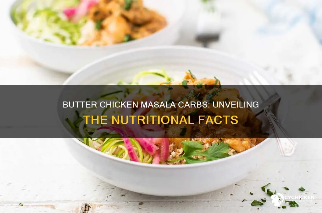 how many carbs in butter chicken masala