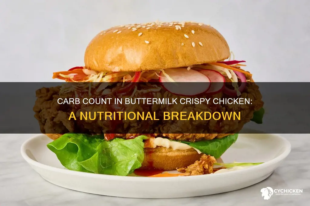 how many carbs in buttermilk crispy chicken