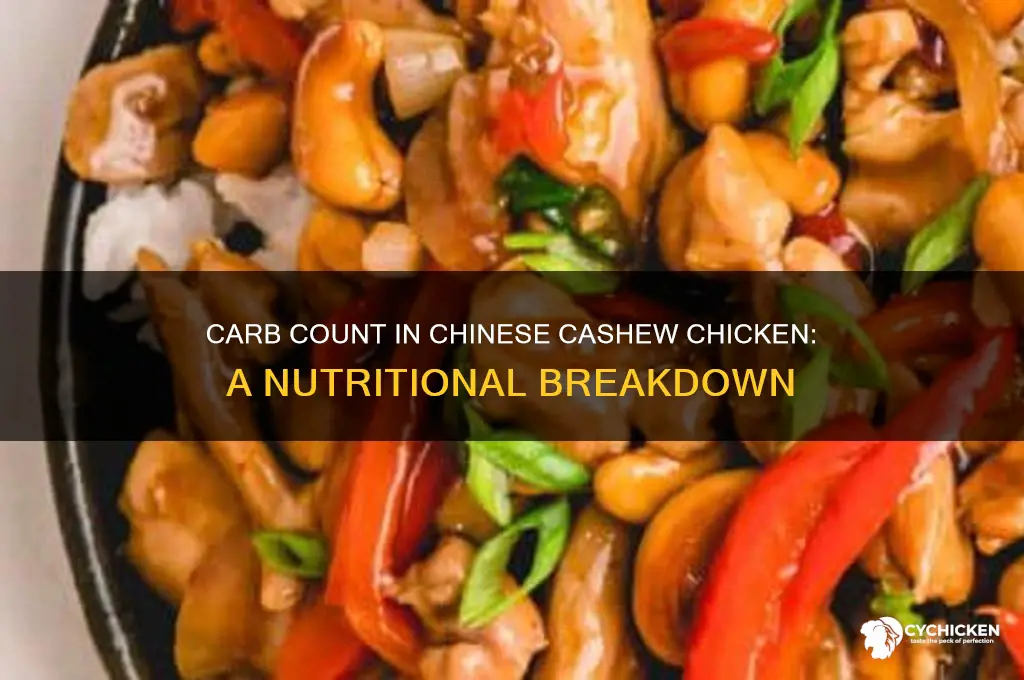 how many carbs in cashew chicken chinese