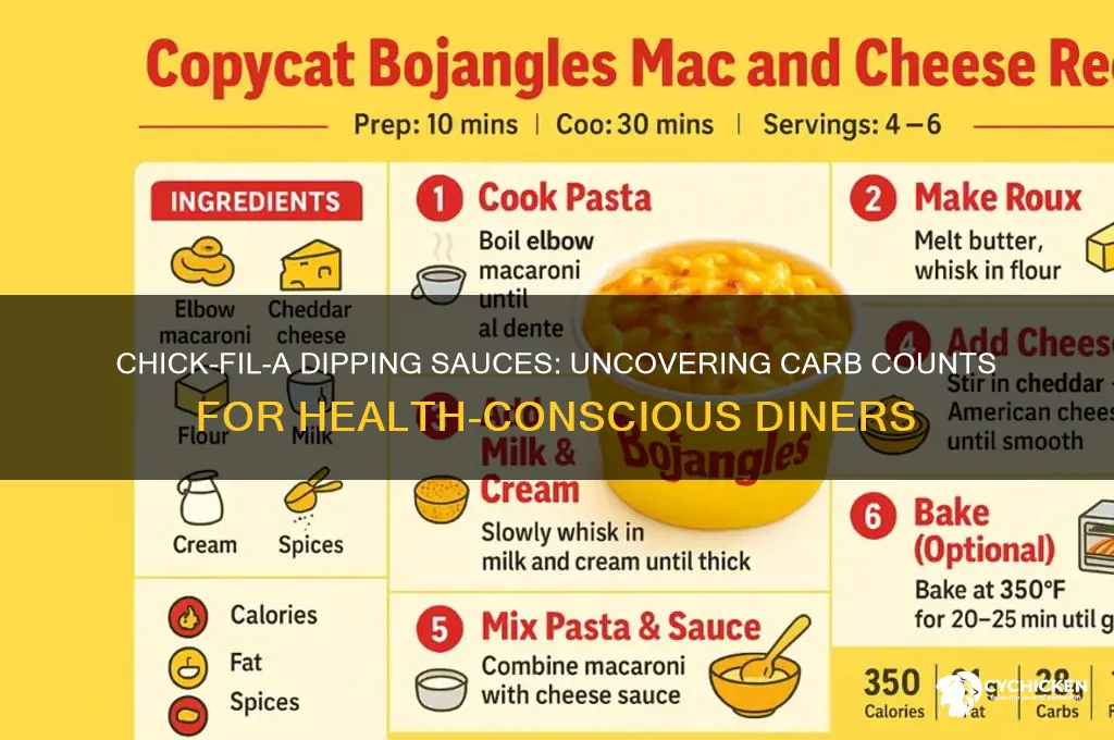 how many carbs in chick fil a dipping sauces