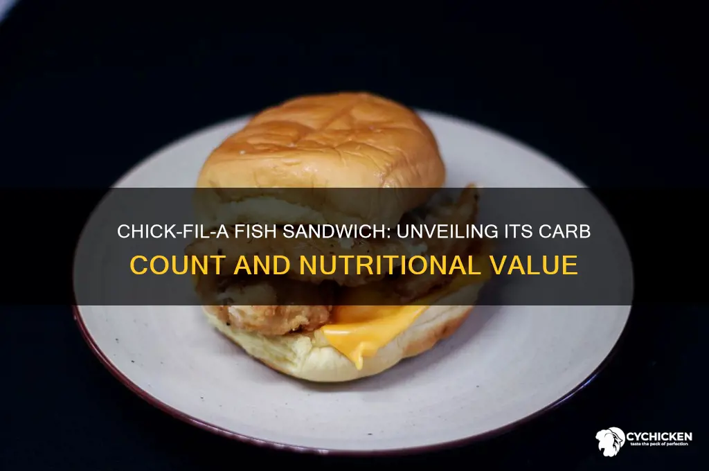 how many carbs in chick fil a fish sandwich