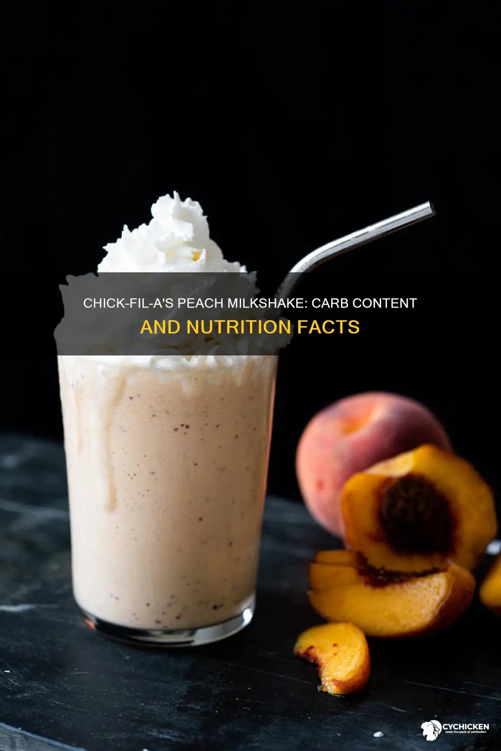 how many carbs in chick filet small peach milkshake