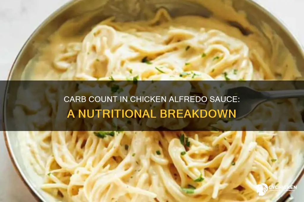 how many carbs in chicken alfredo sauce
