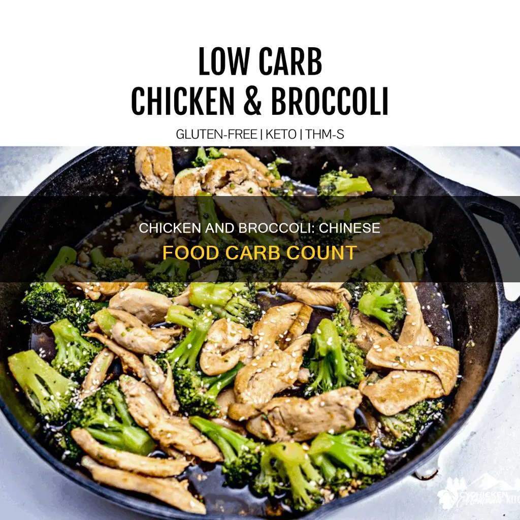 how many carbs in chicken and broccoli chinese food