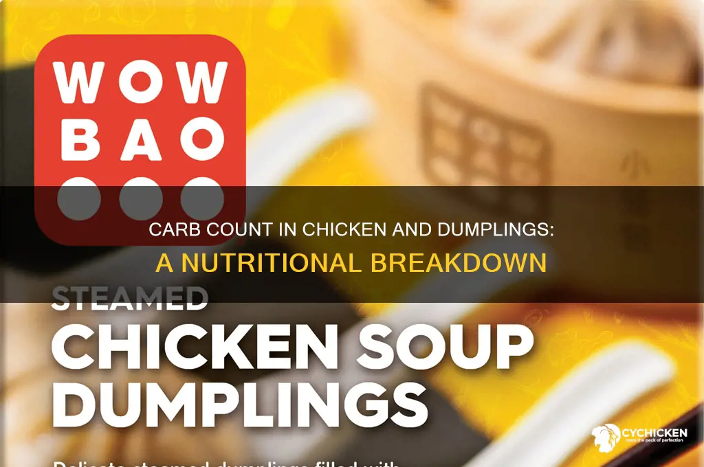 how many carbs in chicken and dumplings