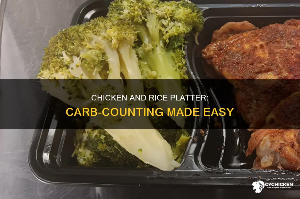 how many carbs in chicken and rice platter