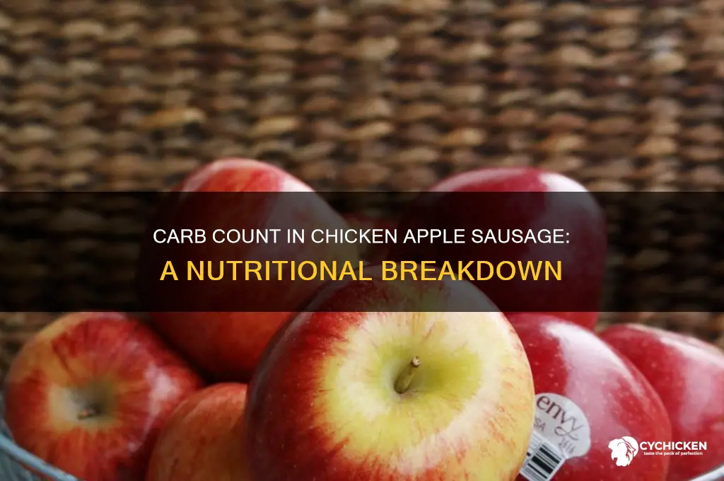 how many carbs in chicken apple sausage