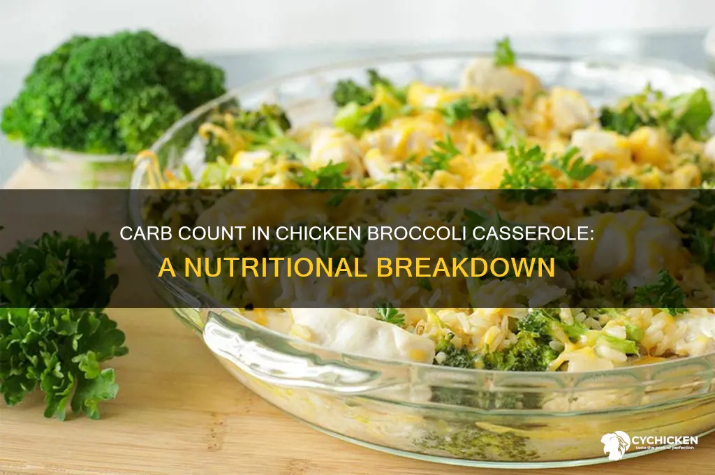 how many carbs in chicken broccoli casserole