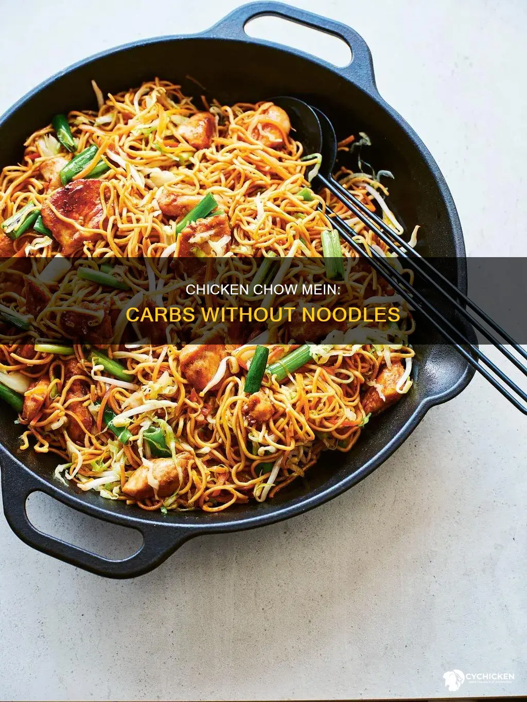 how many carbs in chicken chow mein without noodles