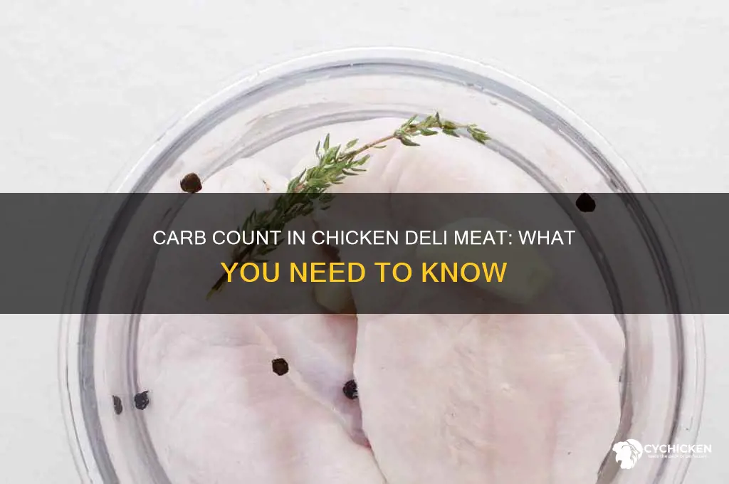 how many carbs in chicken deli meat