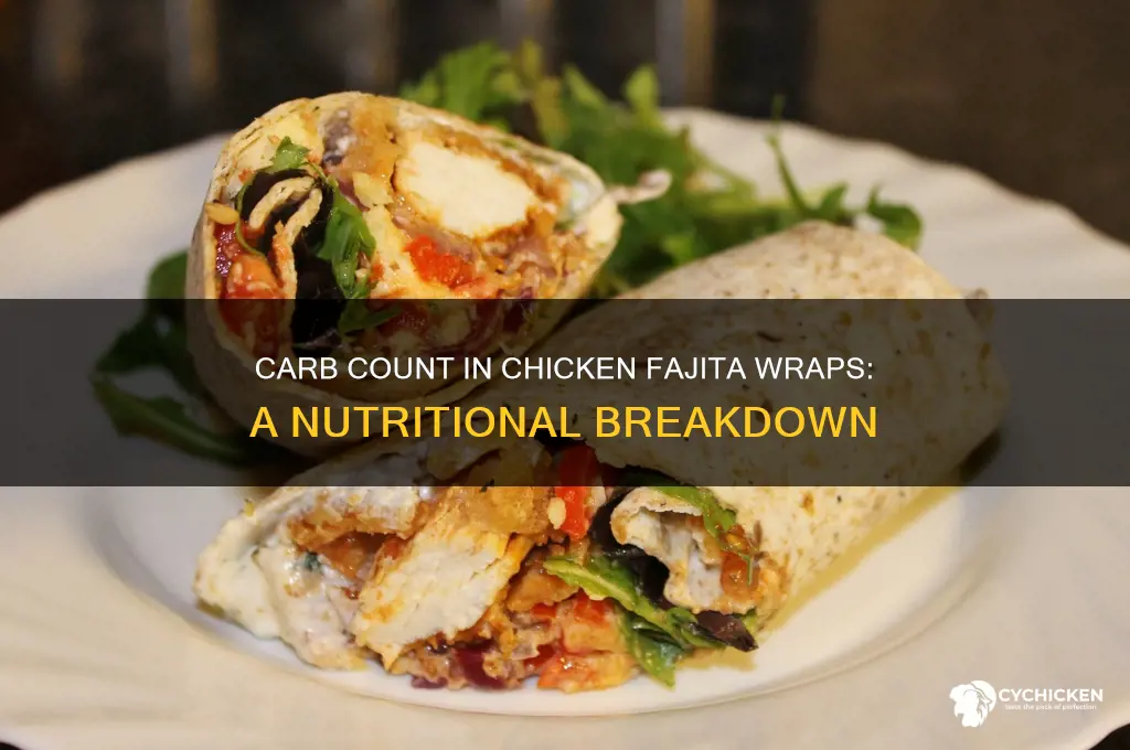 how many carbs in chicken fajita wrap