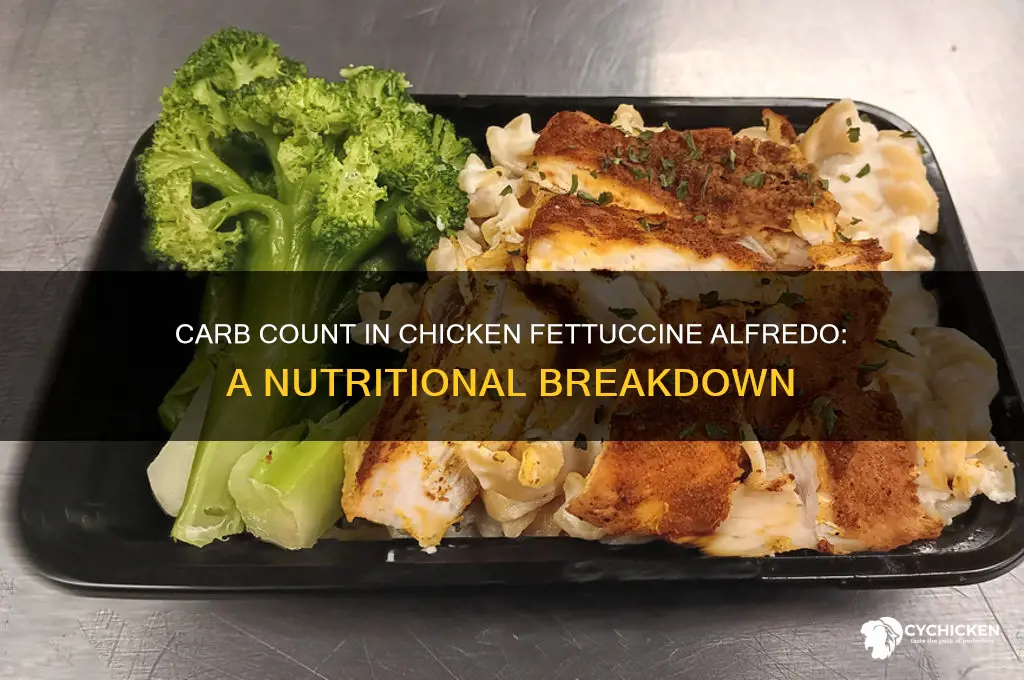 how many carbs in chicken fettuccine alfredo