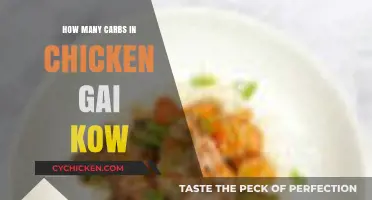 Carb Count in Chicken Gai Kow: A Nutritional Breakdown