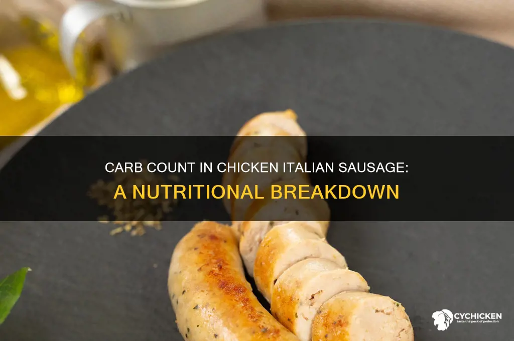 how many carbs in chicken italian sausage
