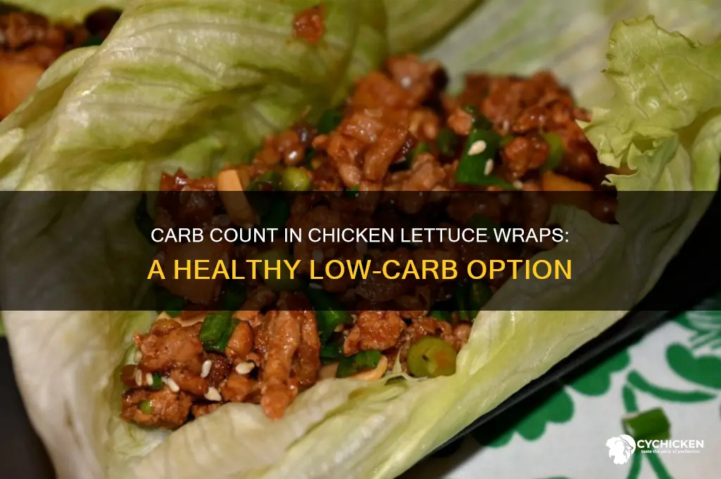 how many carbs in chicken lettuce wrap