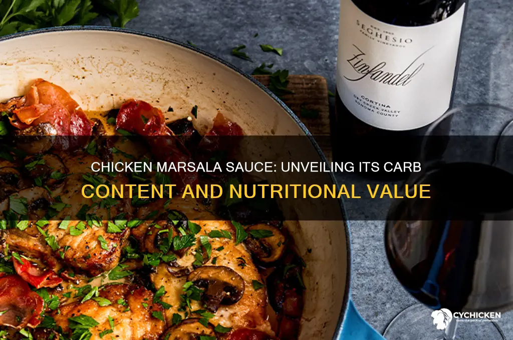 how many carbs in chicken marsala sauce