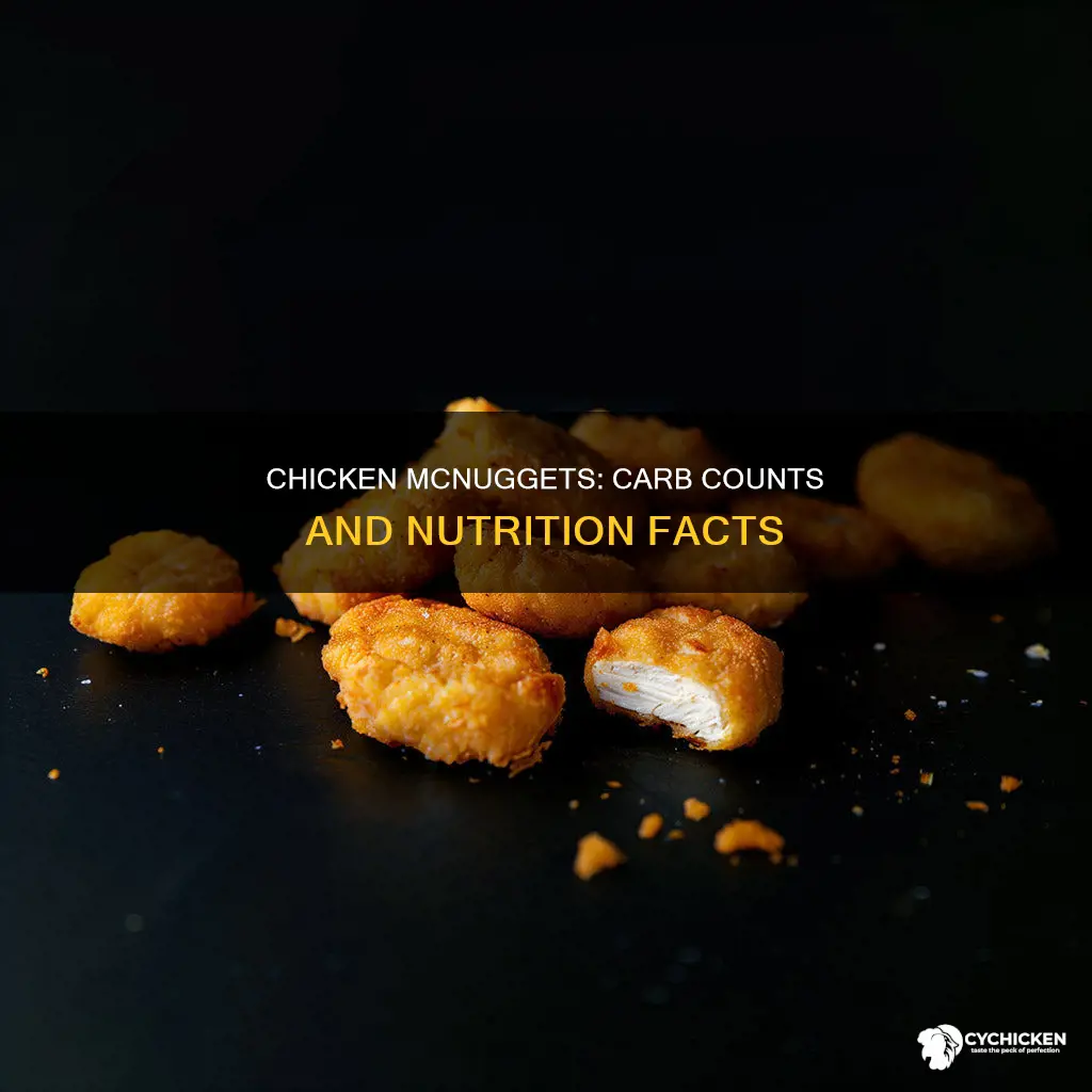 how many carbs in chicken mcnuggets from mcdonald