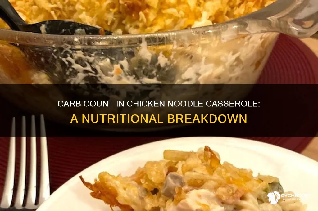 how many carbs in chicken noodle casserole