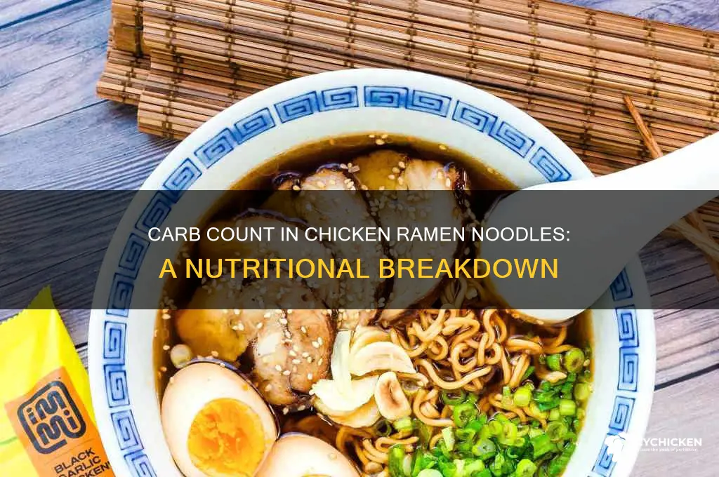 how many carbs in chicken ramen noodles