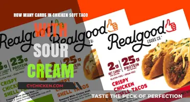 Carbs in Chicken Soft Tacos: Sour Cream's Impact