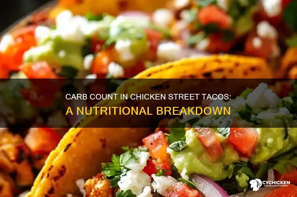 how many carbs in chicken street tacos