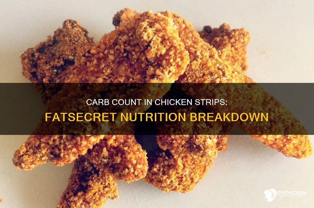 how many carbs in chicken strips fatsecret