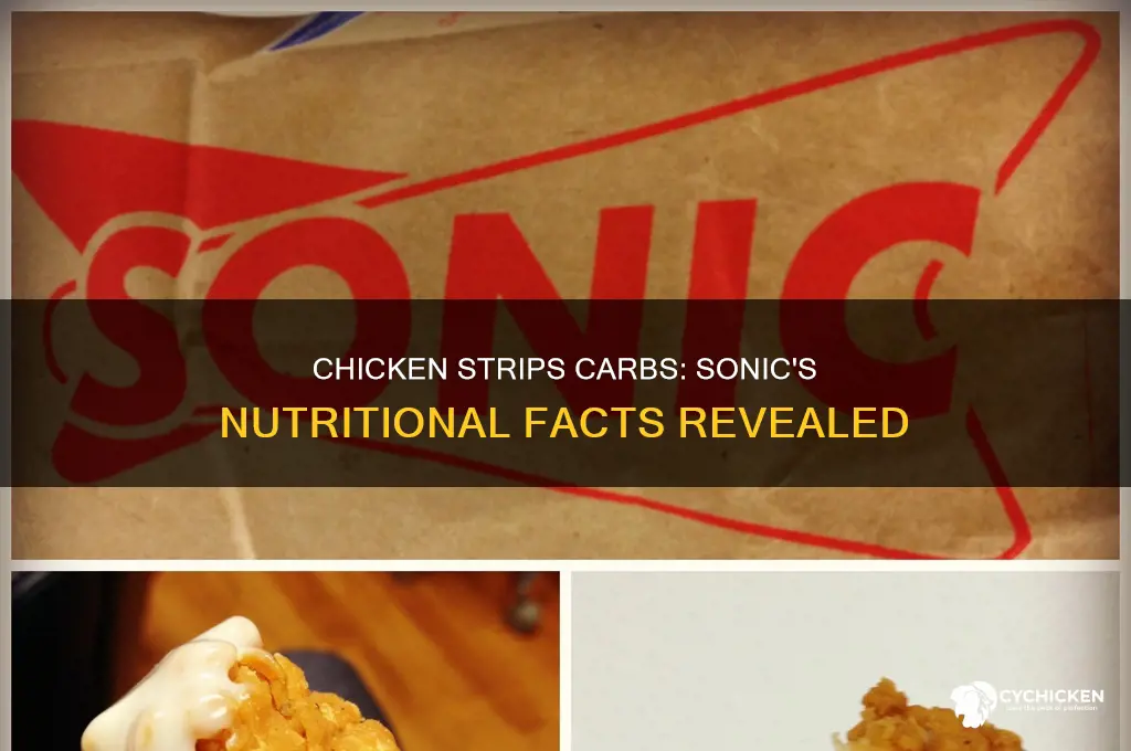 how many carbs in chicken strips from sonic