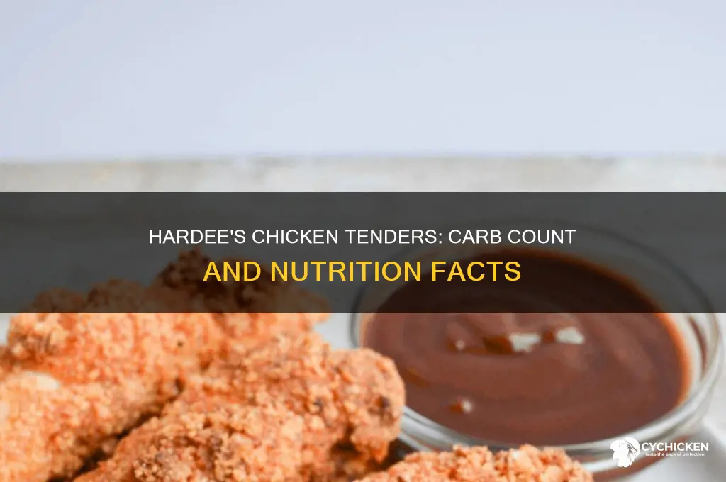 how many carbs in chicken tenders from hardees