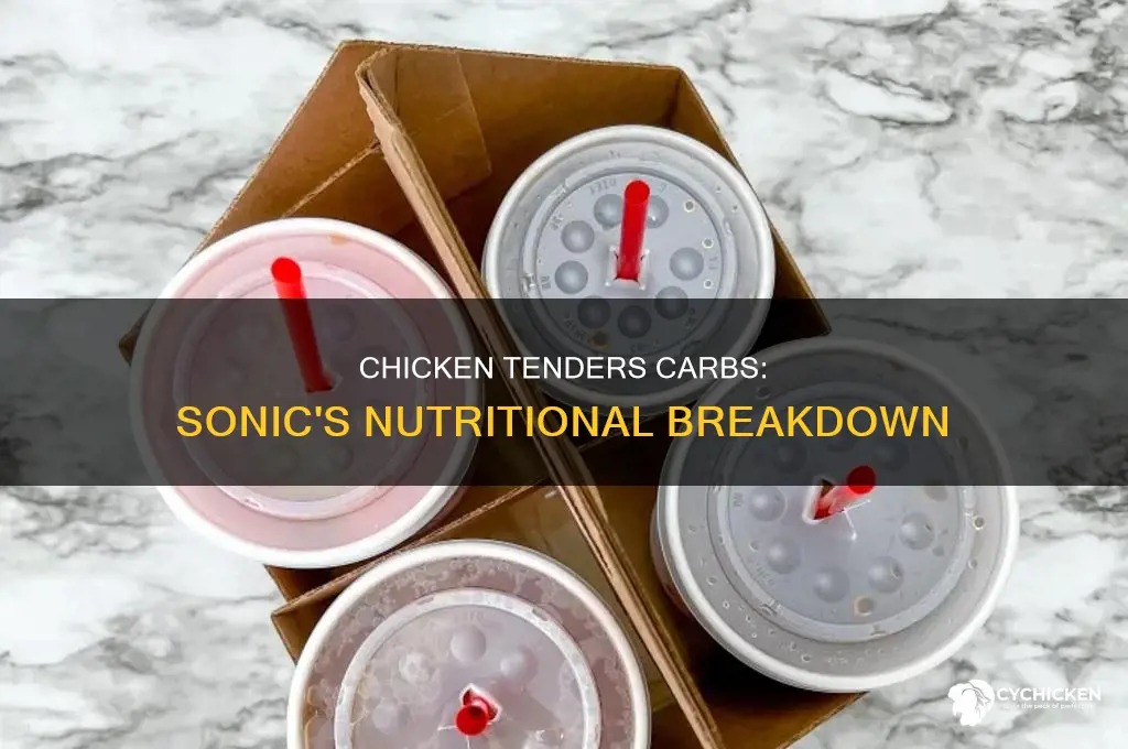 how many carbs in chicken tenders from sonic