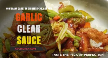 Carb Count in Chinese Chicken with Garlic Clear Sauce
