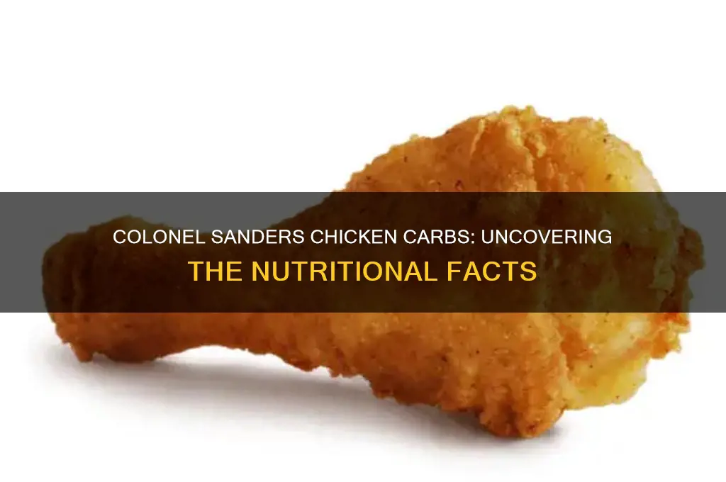 how many carbs in colonel sanders chicken