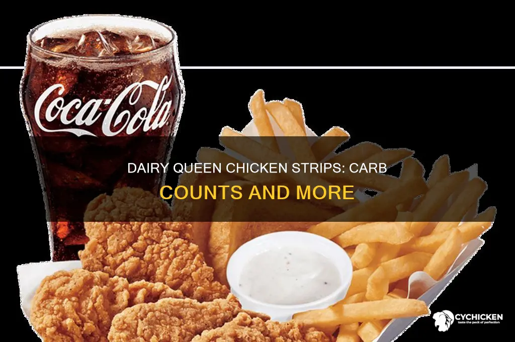 how many carbs in dairy queen chicken strips