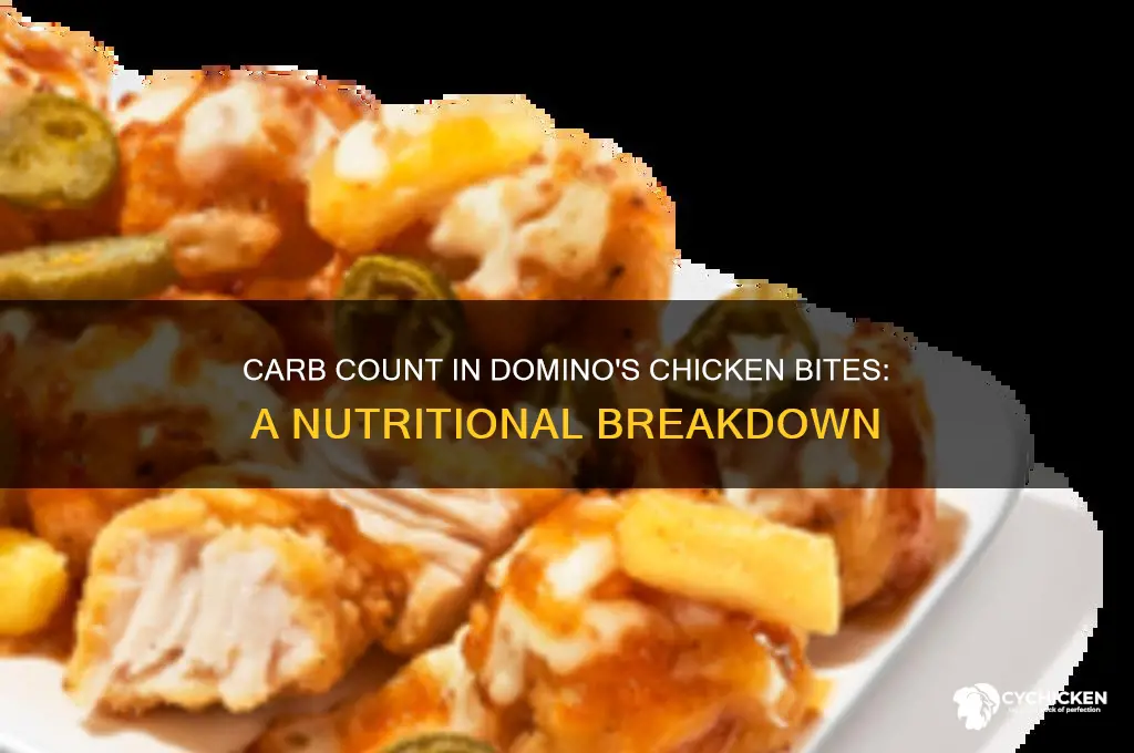 how many carbs in dominos chicken bites