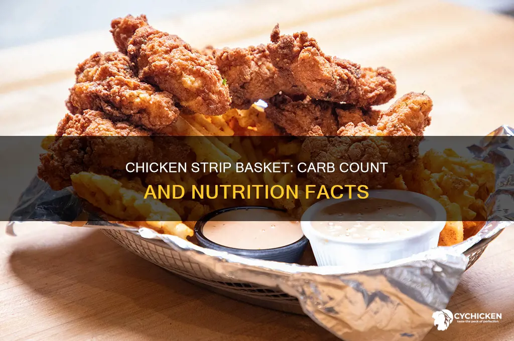 how many carbs in dq chicken strip basket